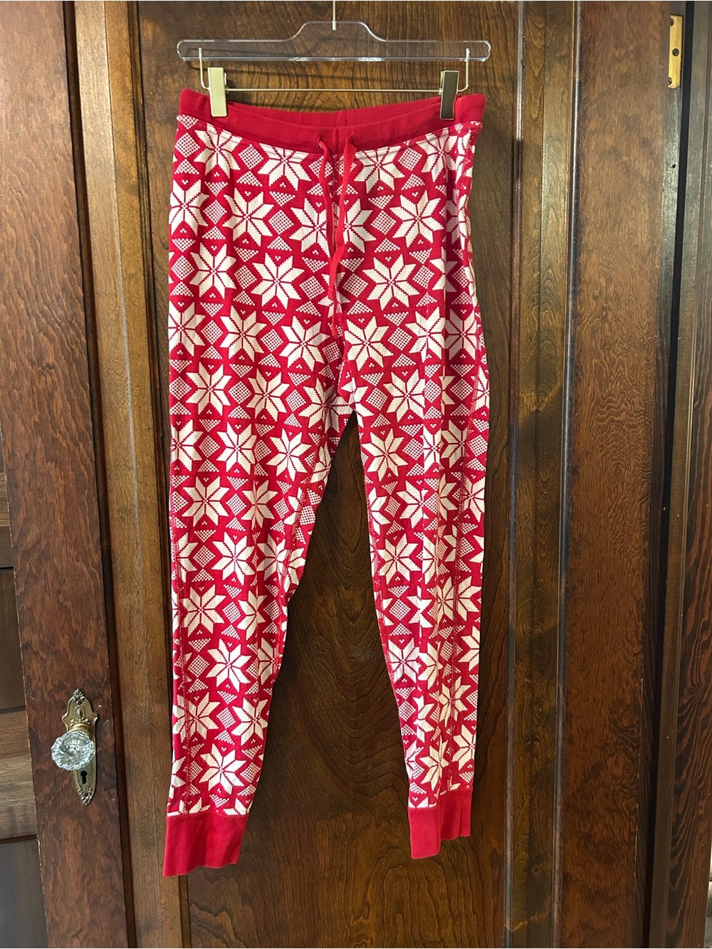 Hanna Andersson Scandi Snowflake Long John pajama pants